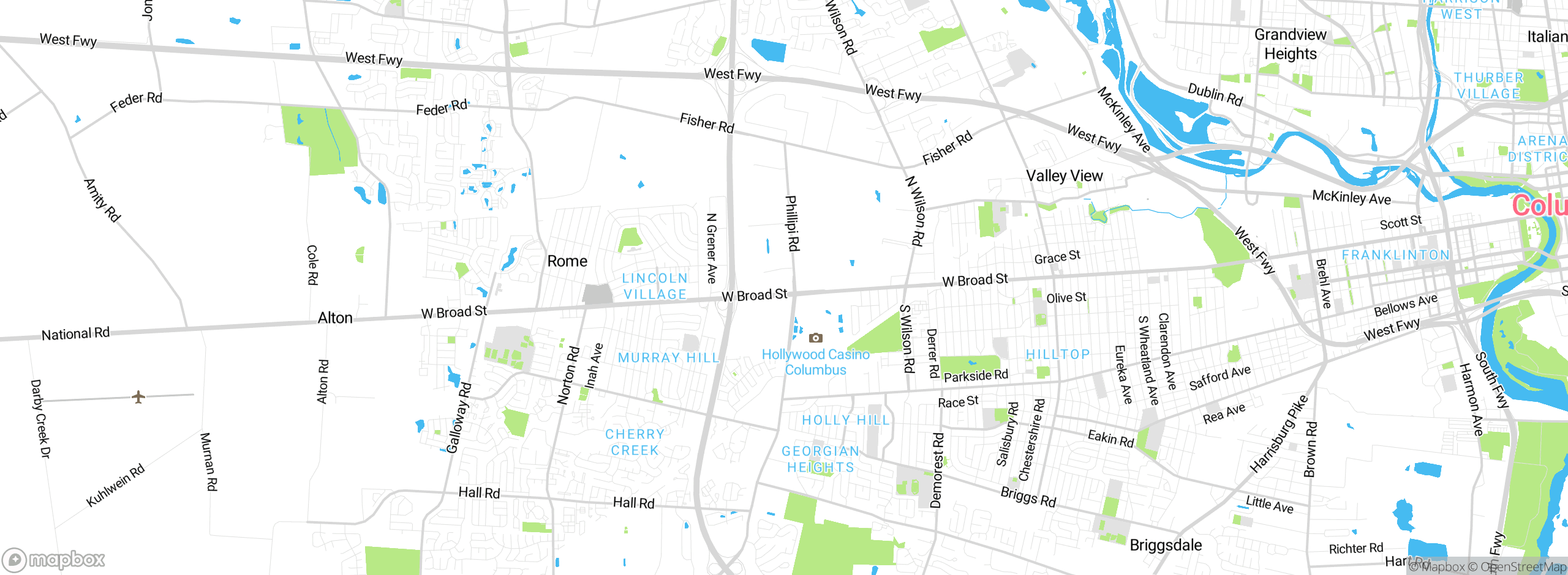 Map showing approximate location