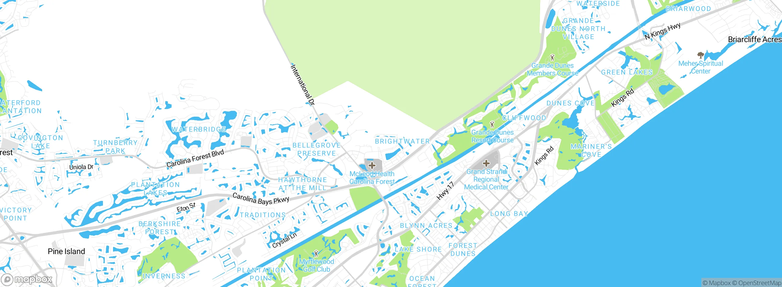 Map showing approximate location