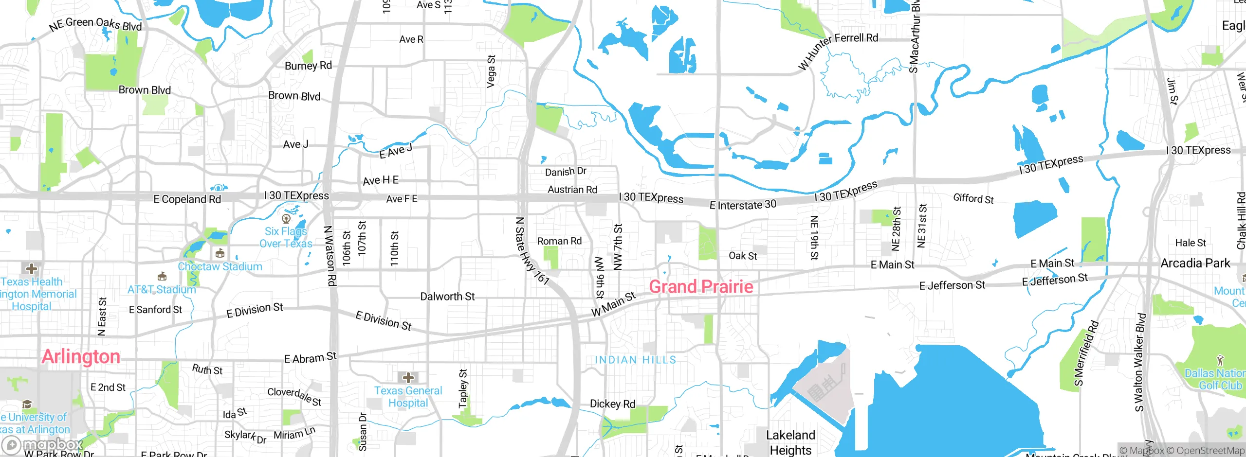 Map showing approximate location