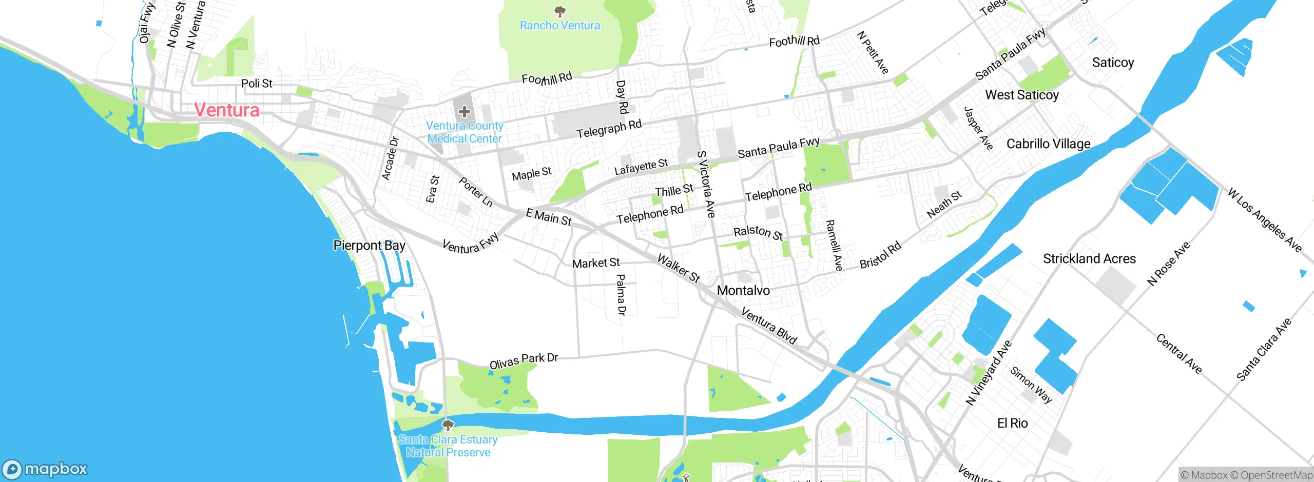 Map showing approximate location