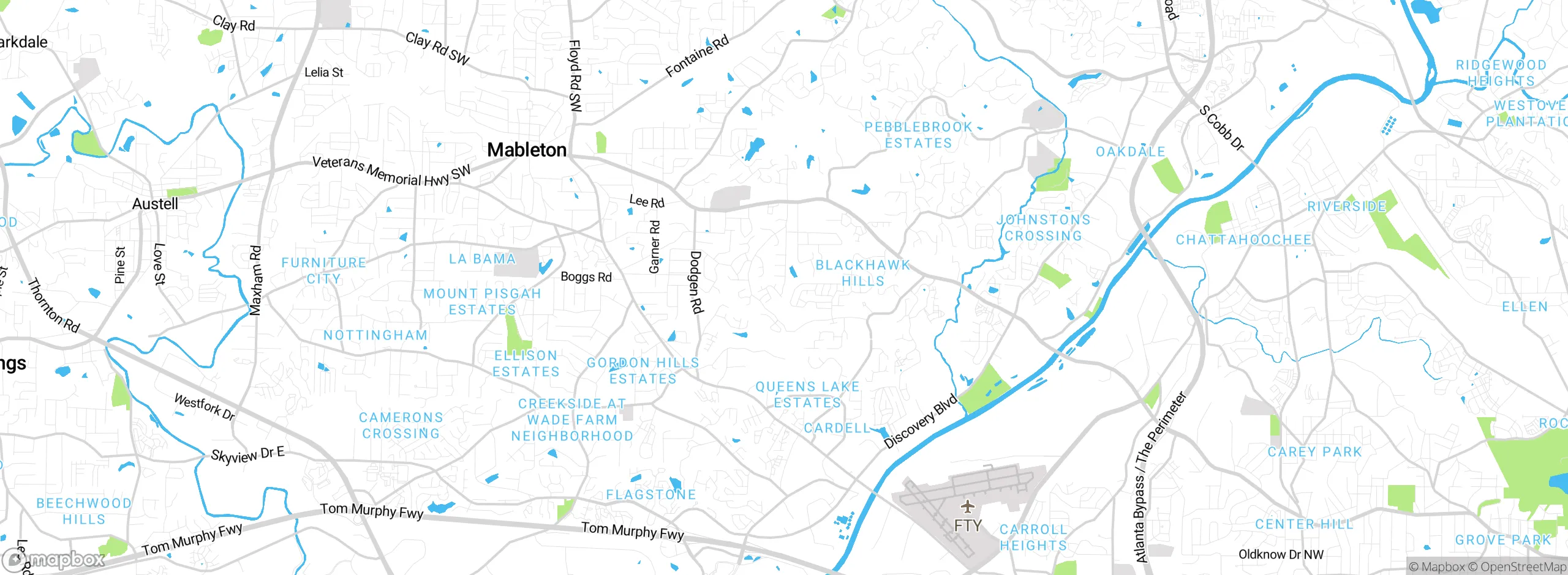 Map showing approximate location
