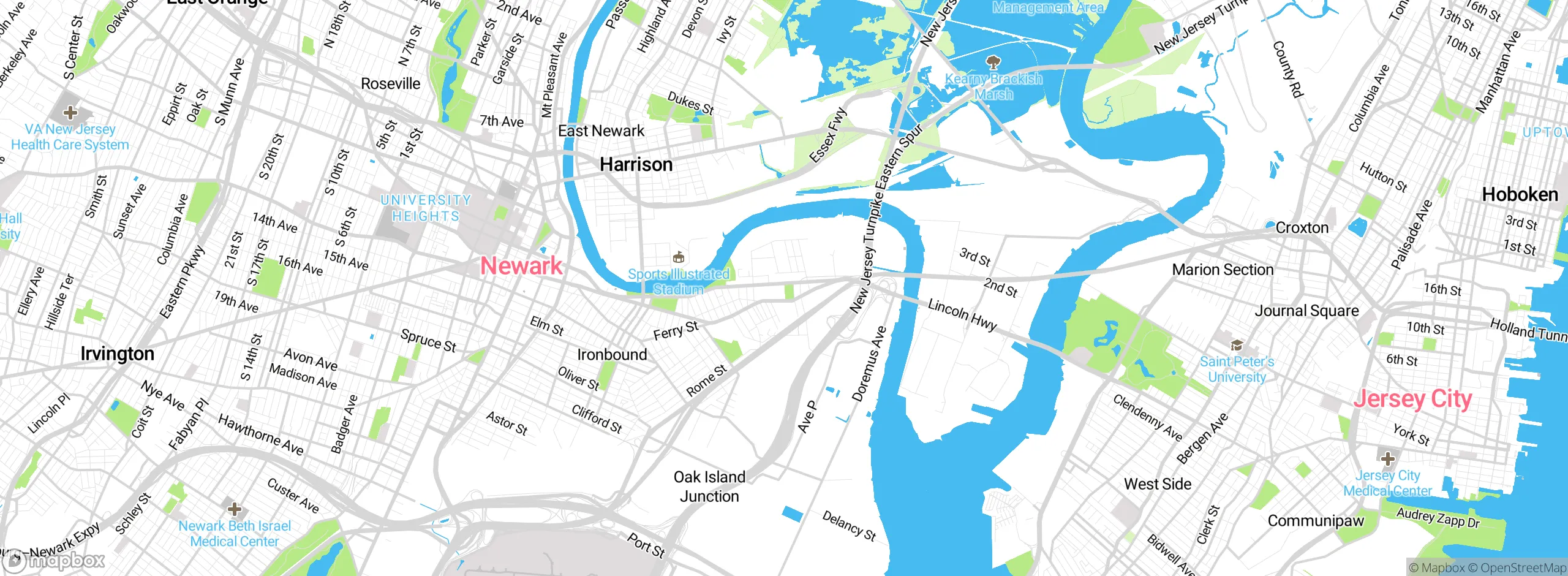 Map showing approximate location