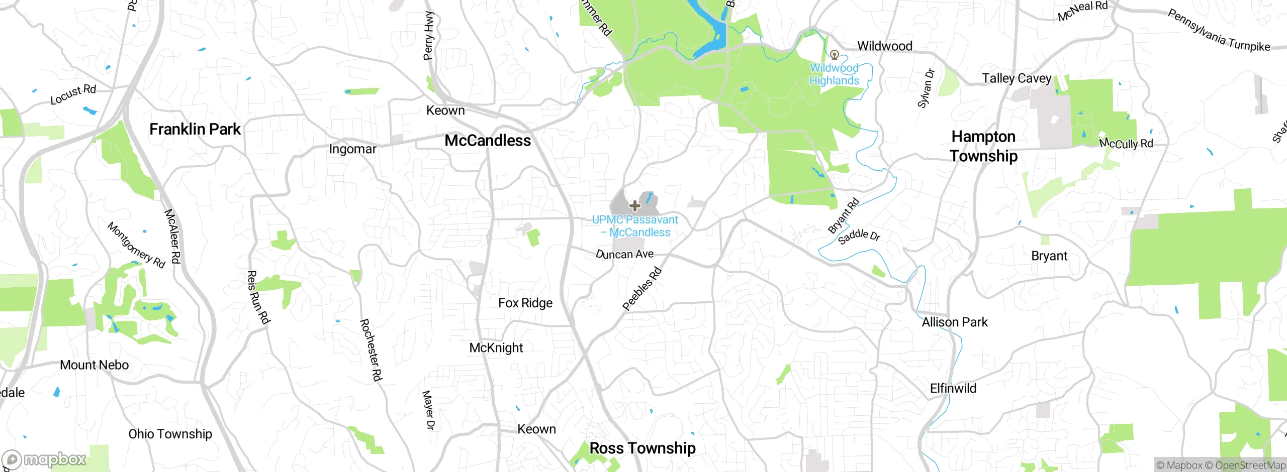 Map showing approximate location