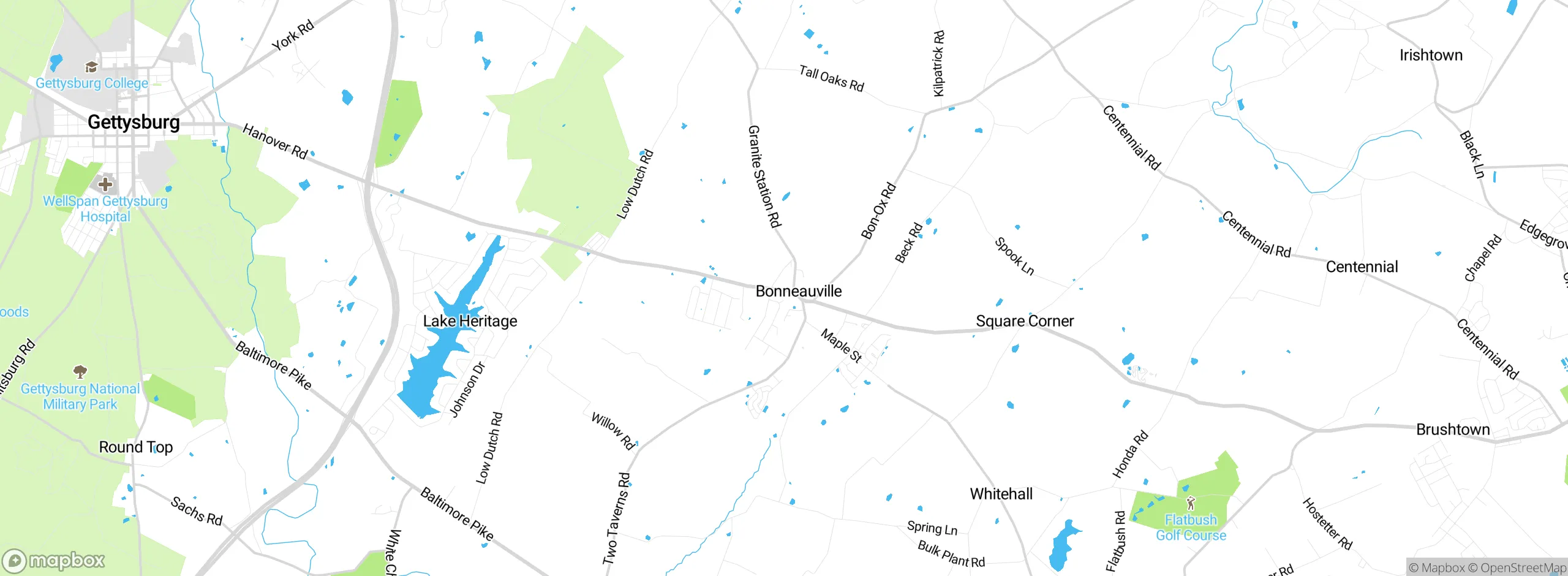 Map showing approximate location