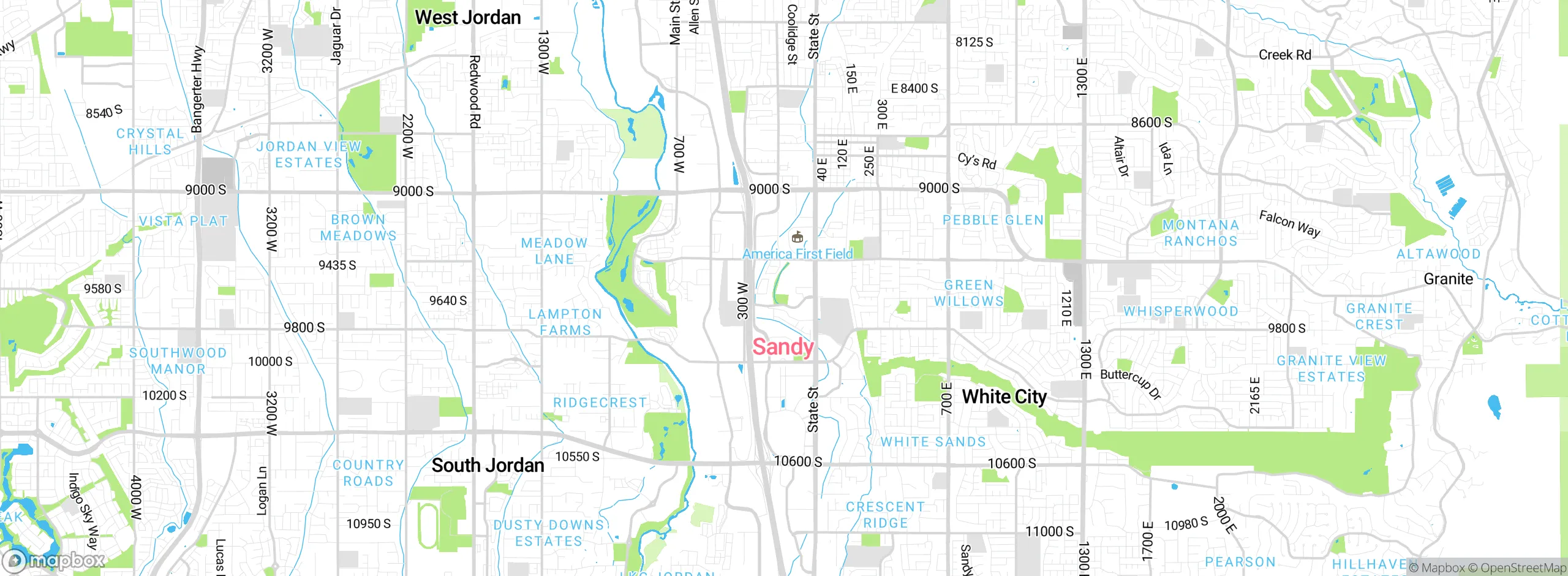 Map showing approximate location