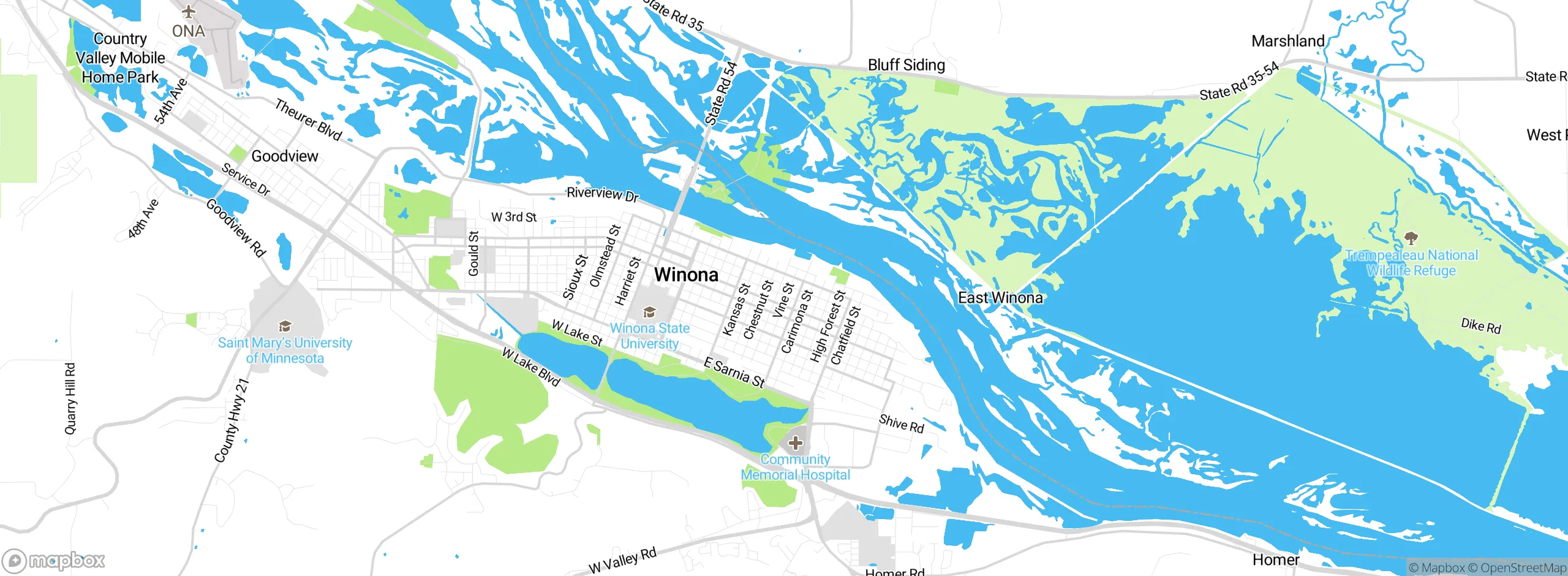 Map showing approximate location