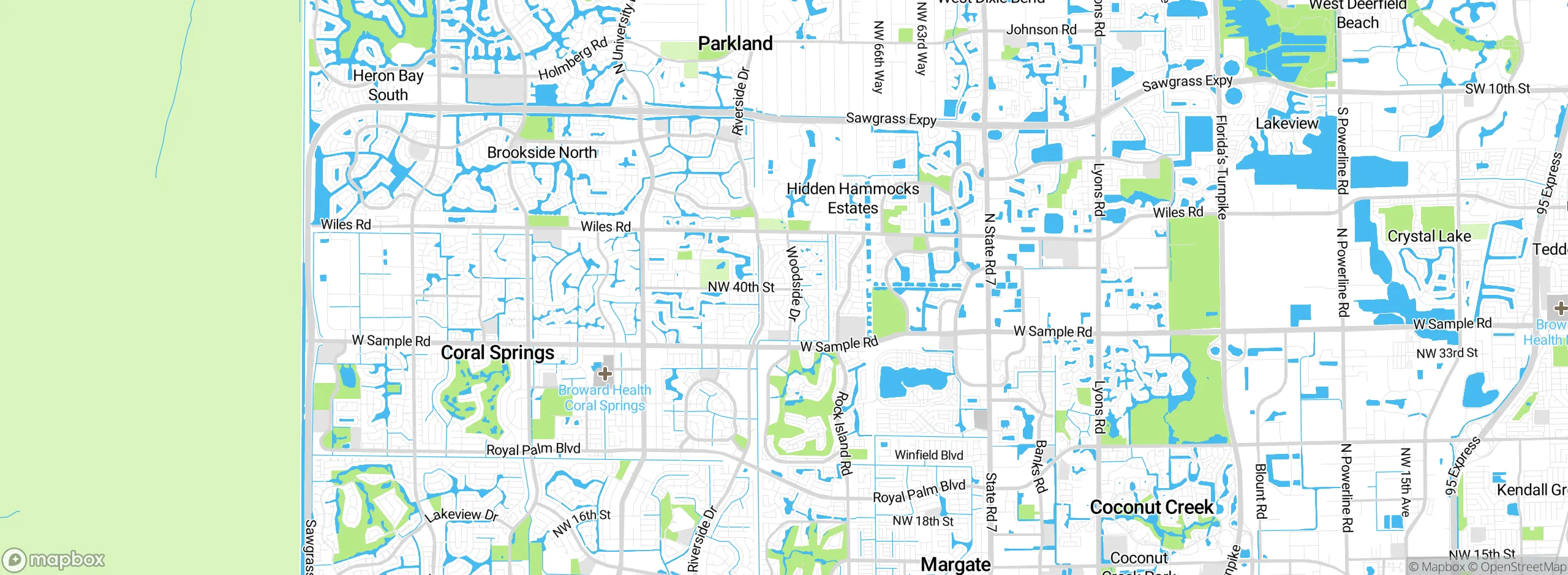 Map showing approximate location