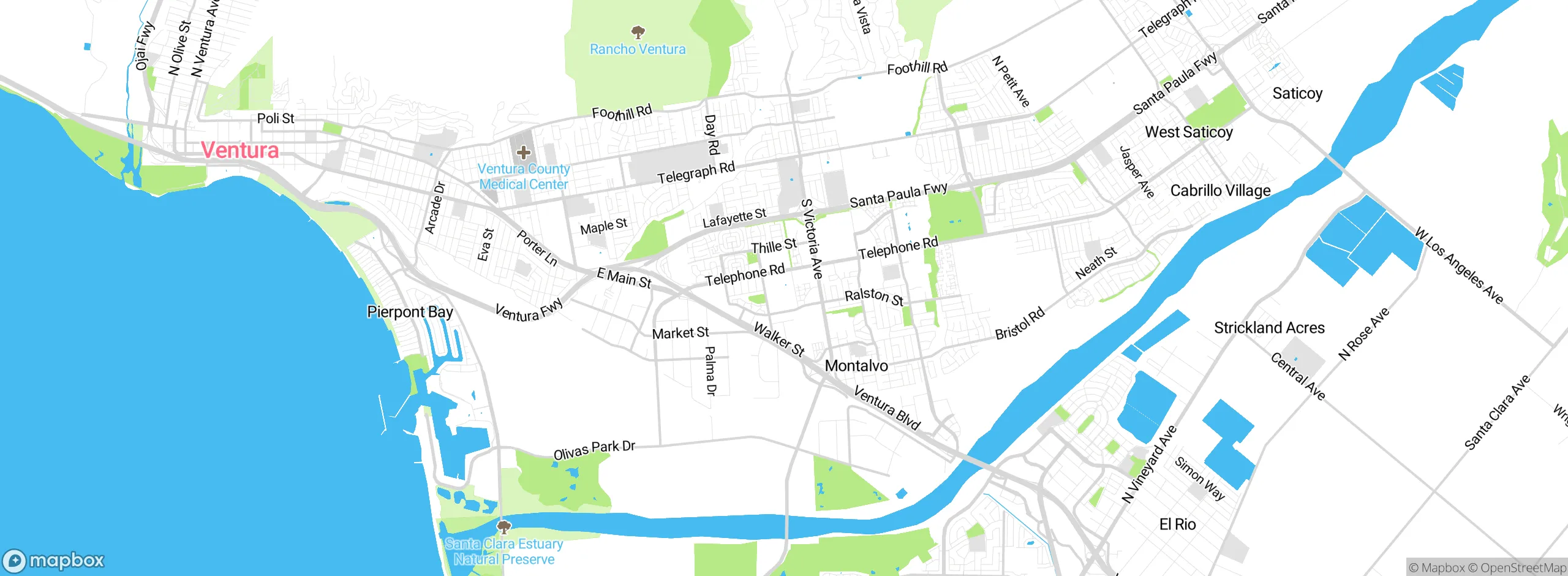 Map showing approximate location