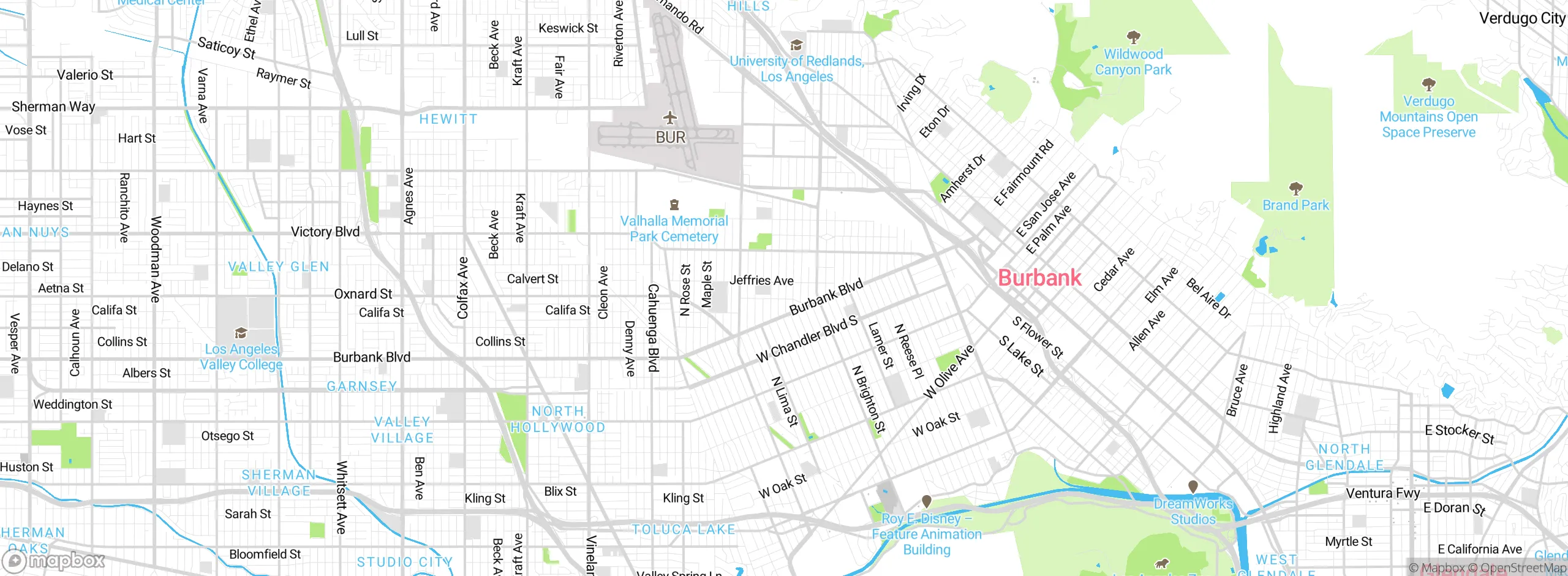 Map showing approximate location