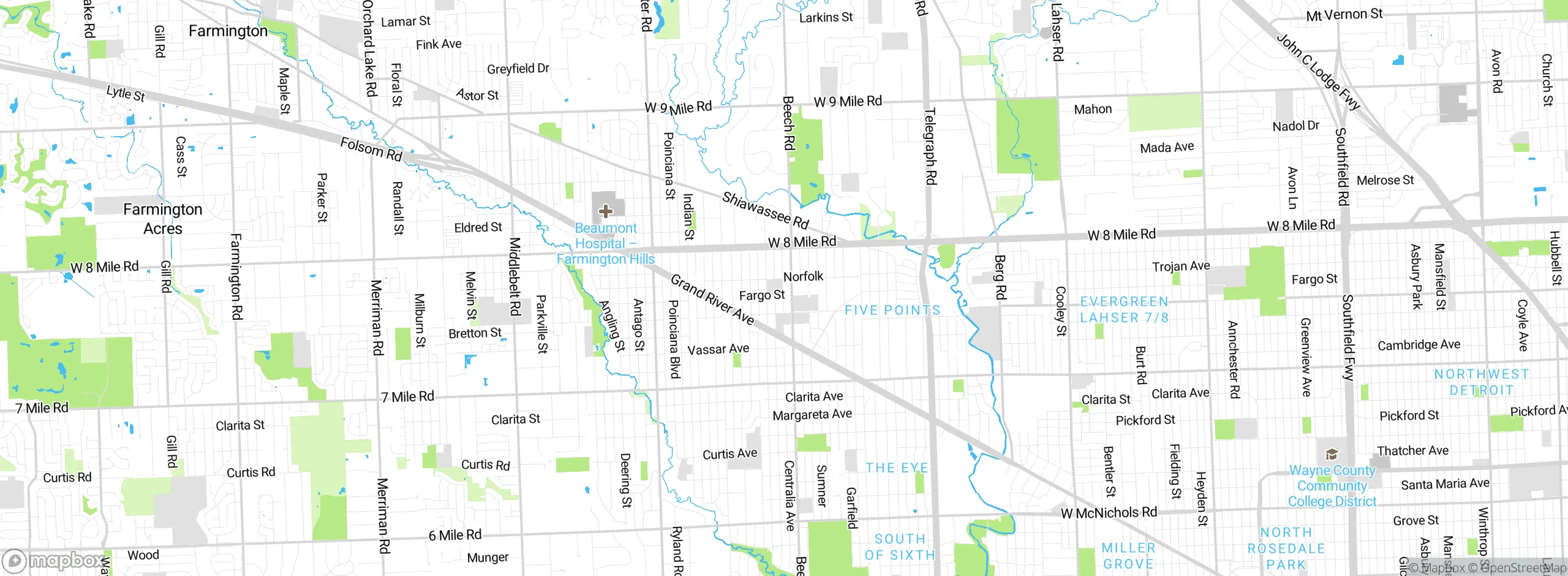 Map showing approximate location