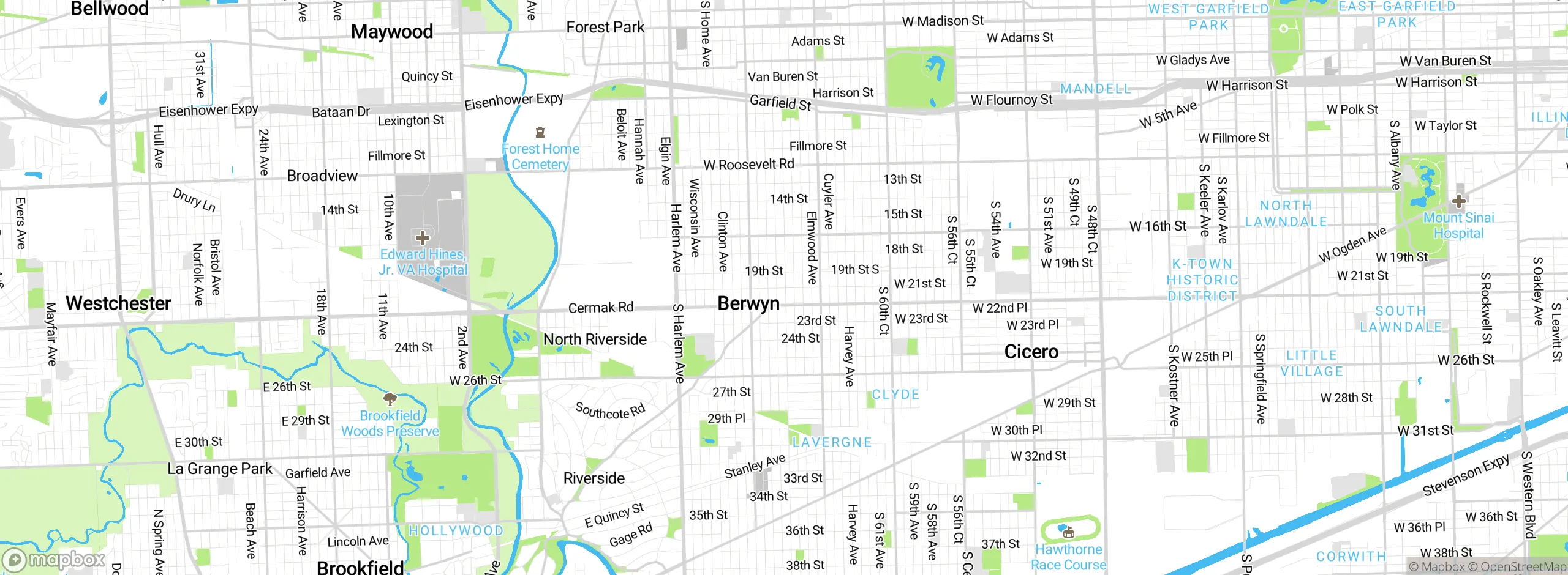 Map showing approximate location