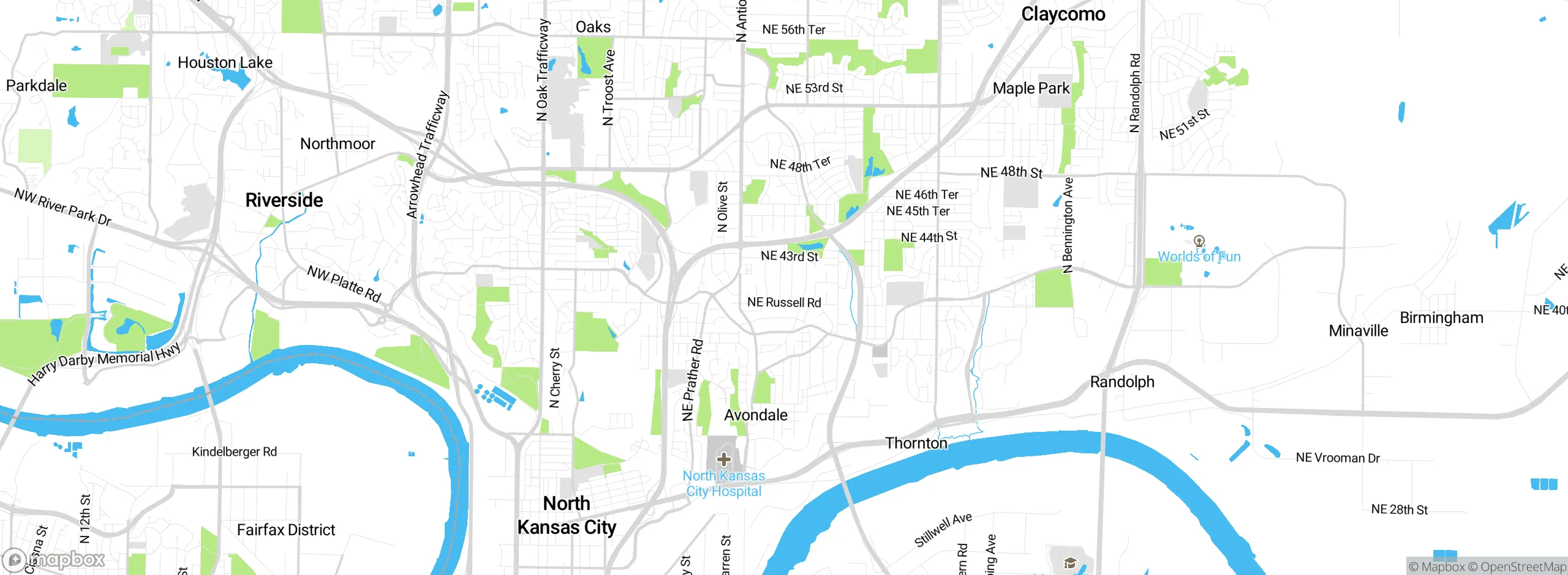 Map showing approximate location