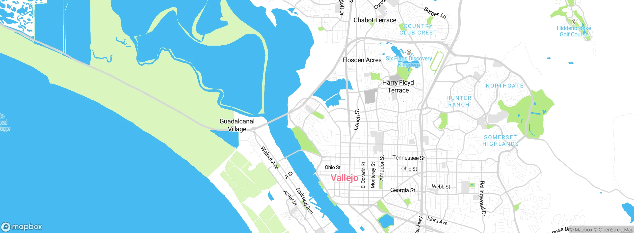 Map showing approximate location