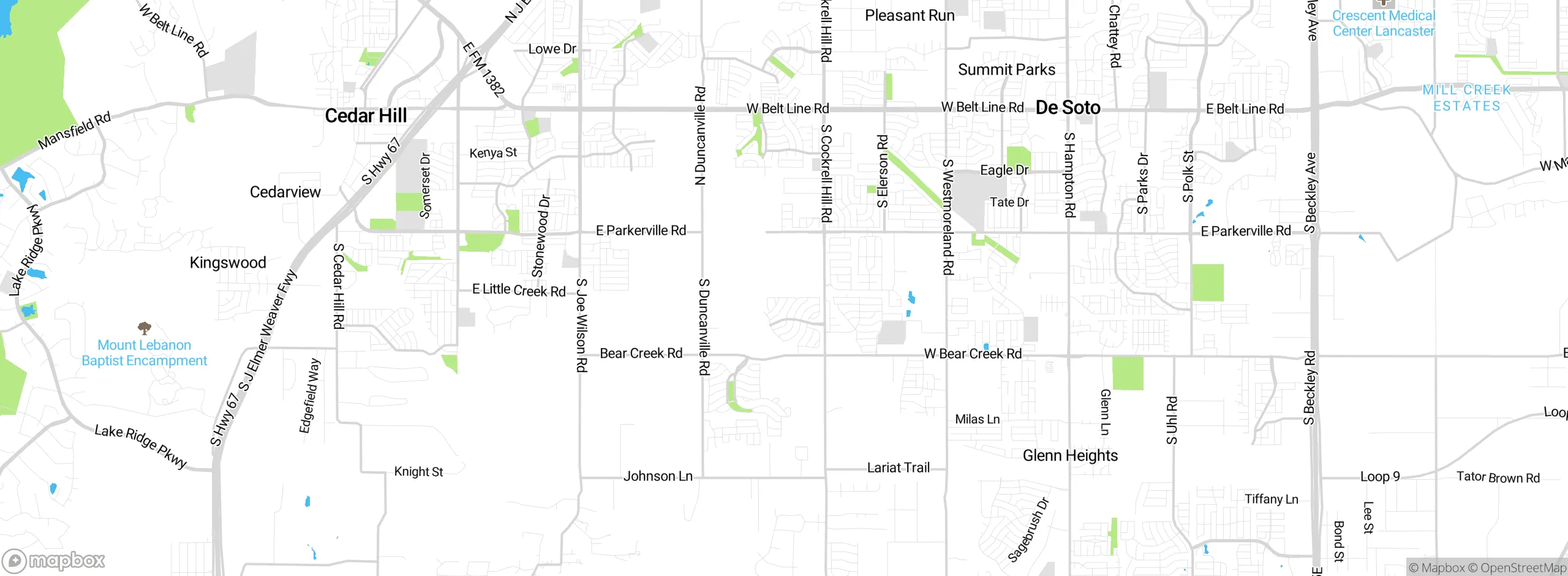 Map showing approximate location