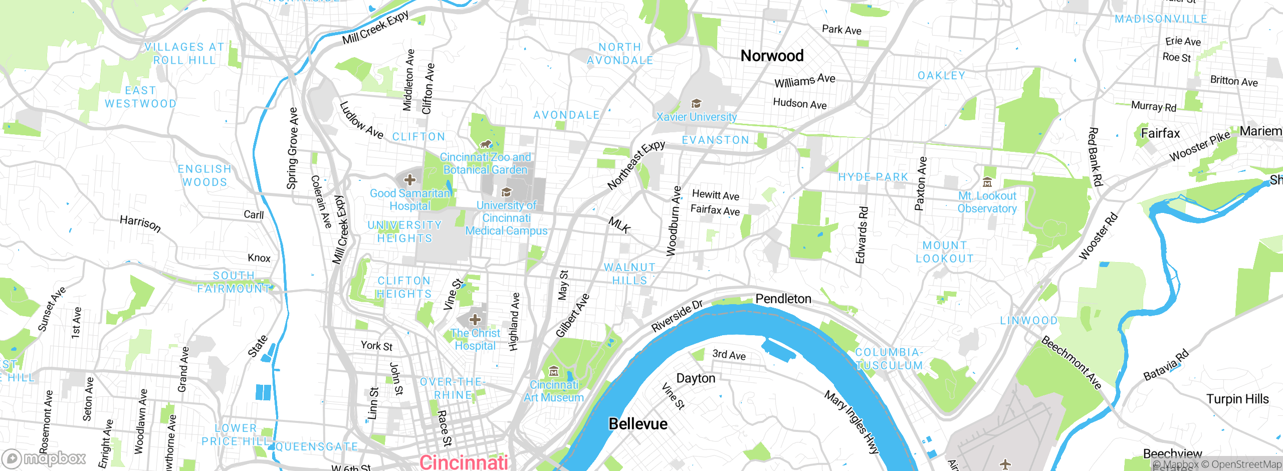 Map showing approximate location