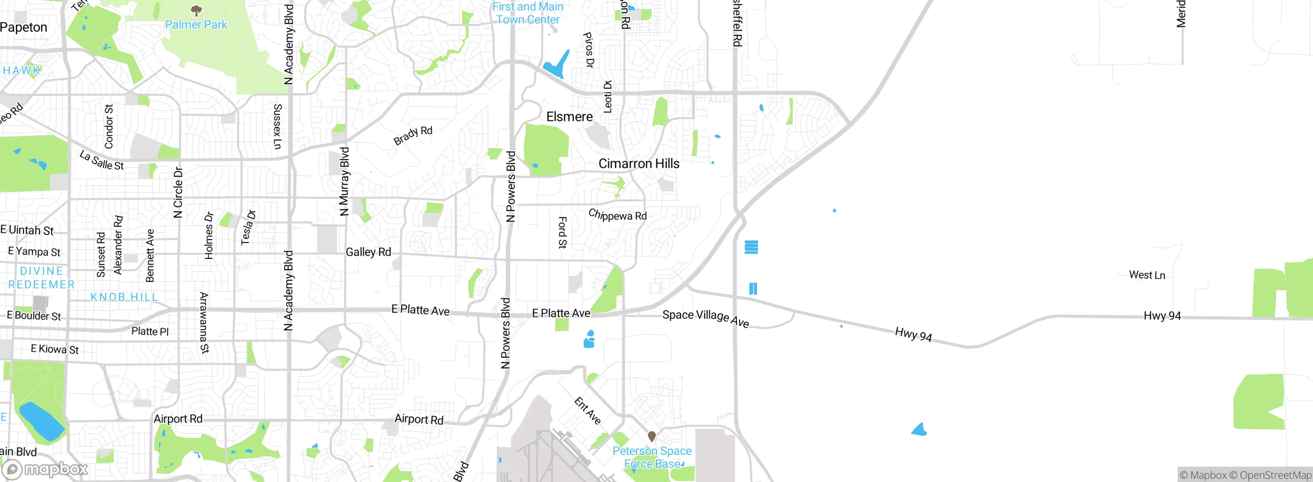 Map showing approximate location