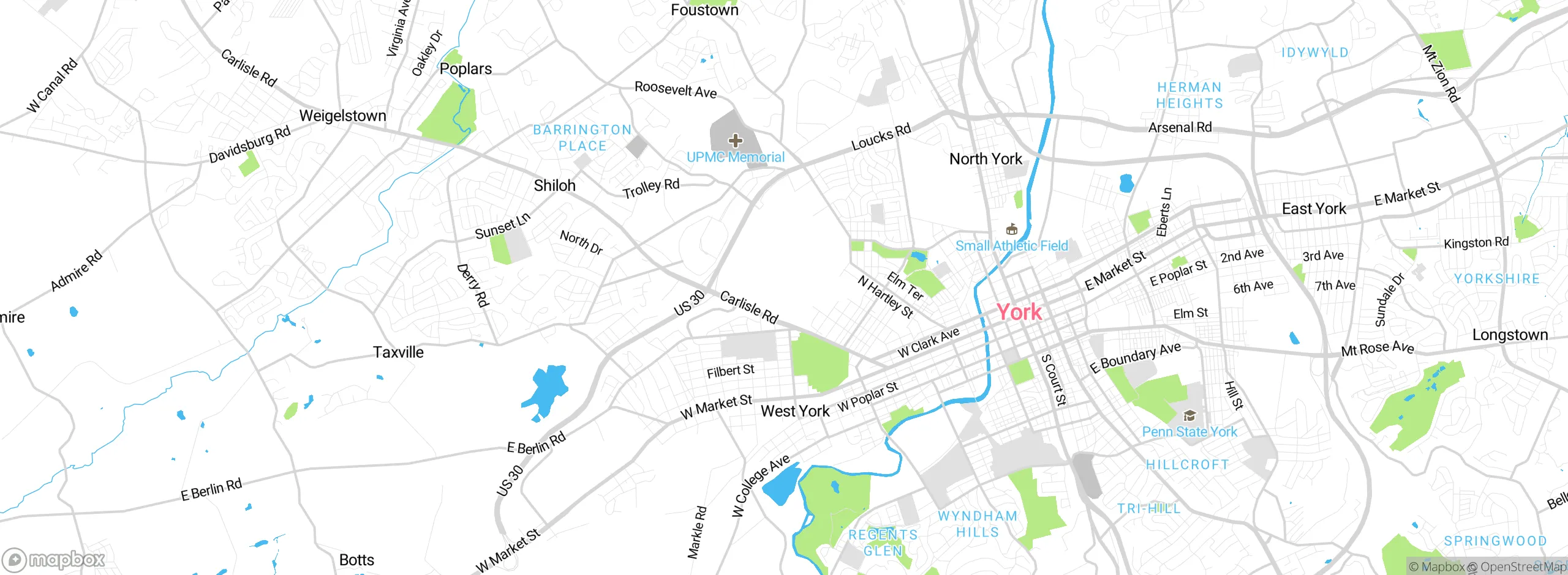 Map showing approximate location