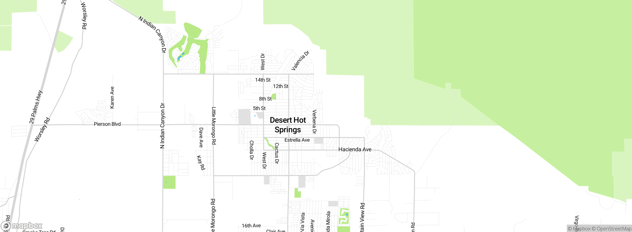 Map showing approximate location