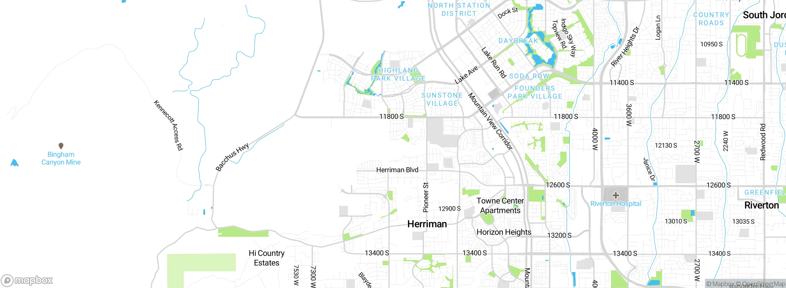 Map showing approximate location