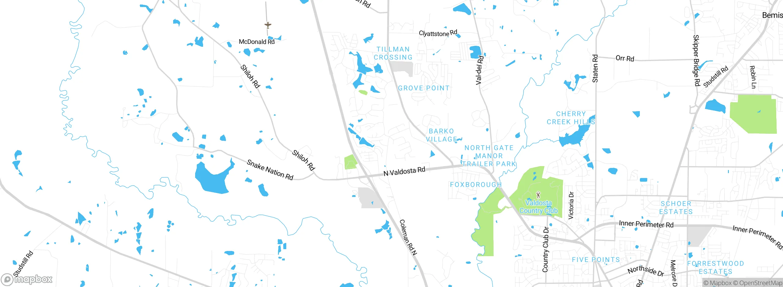 Map showing approximate location