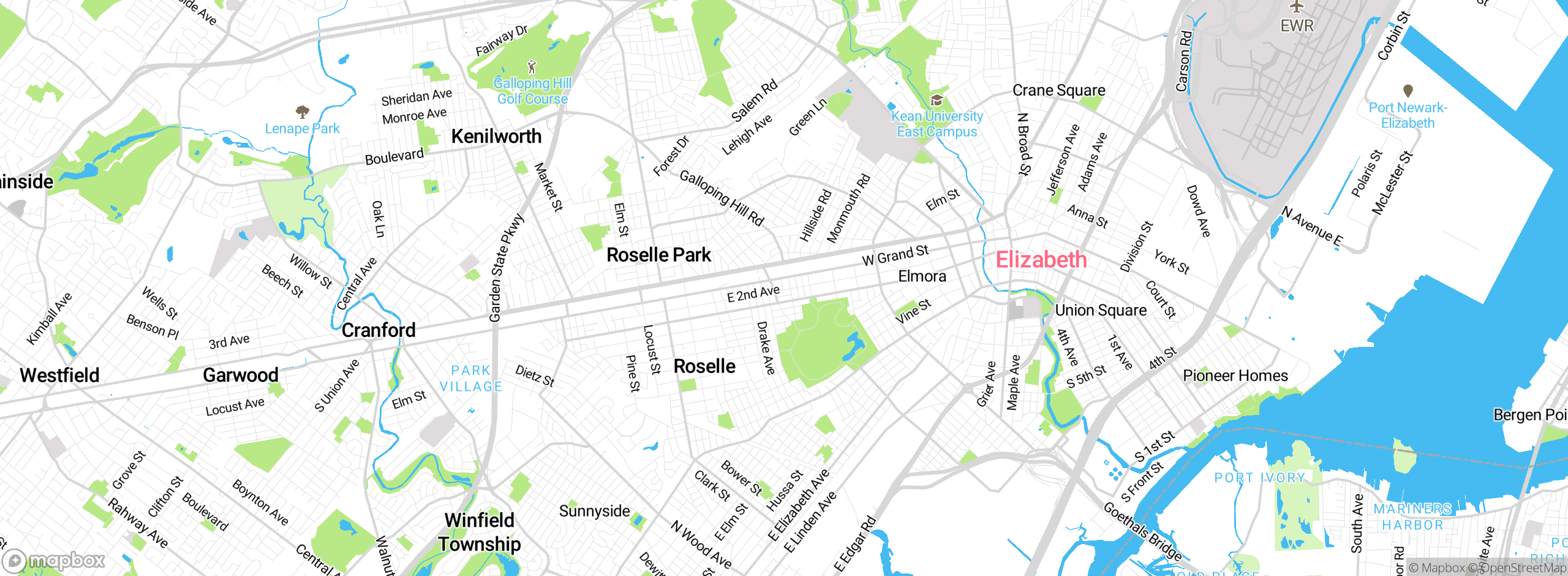 Map showing approximate location