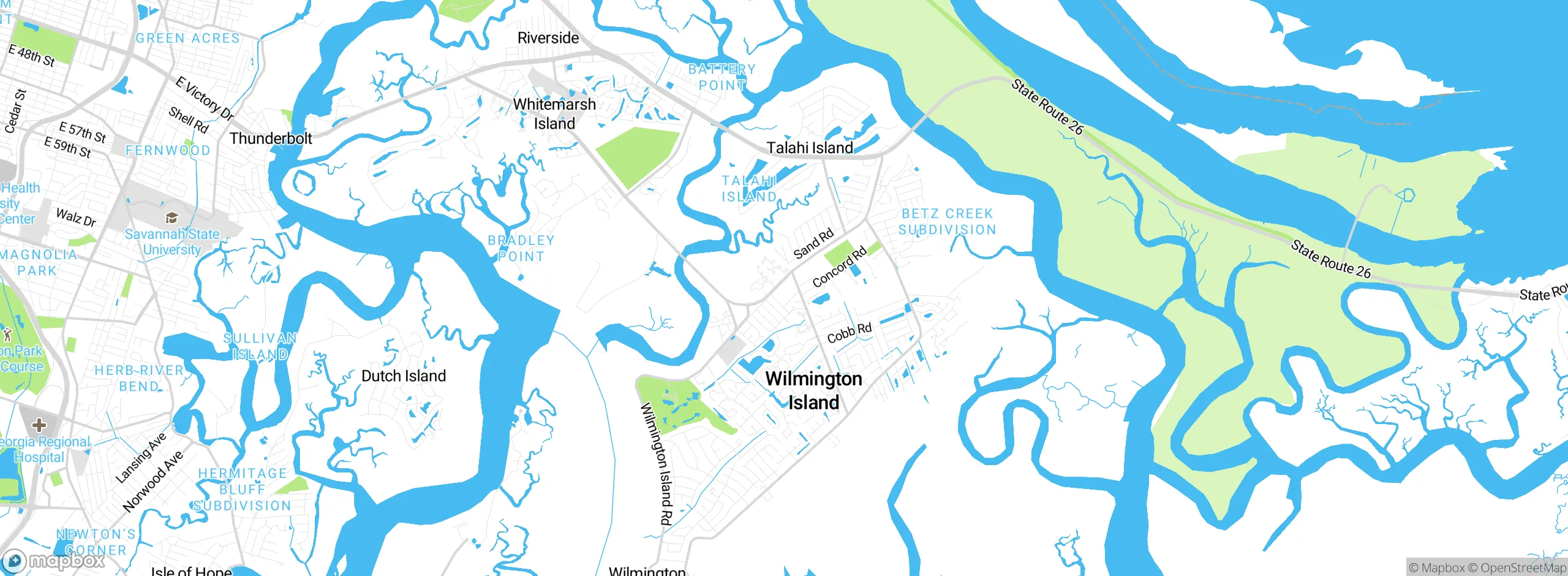 Map showing approximate location
