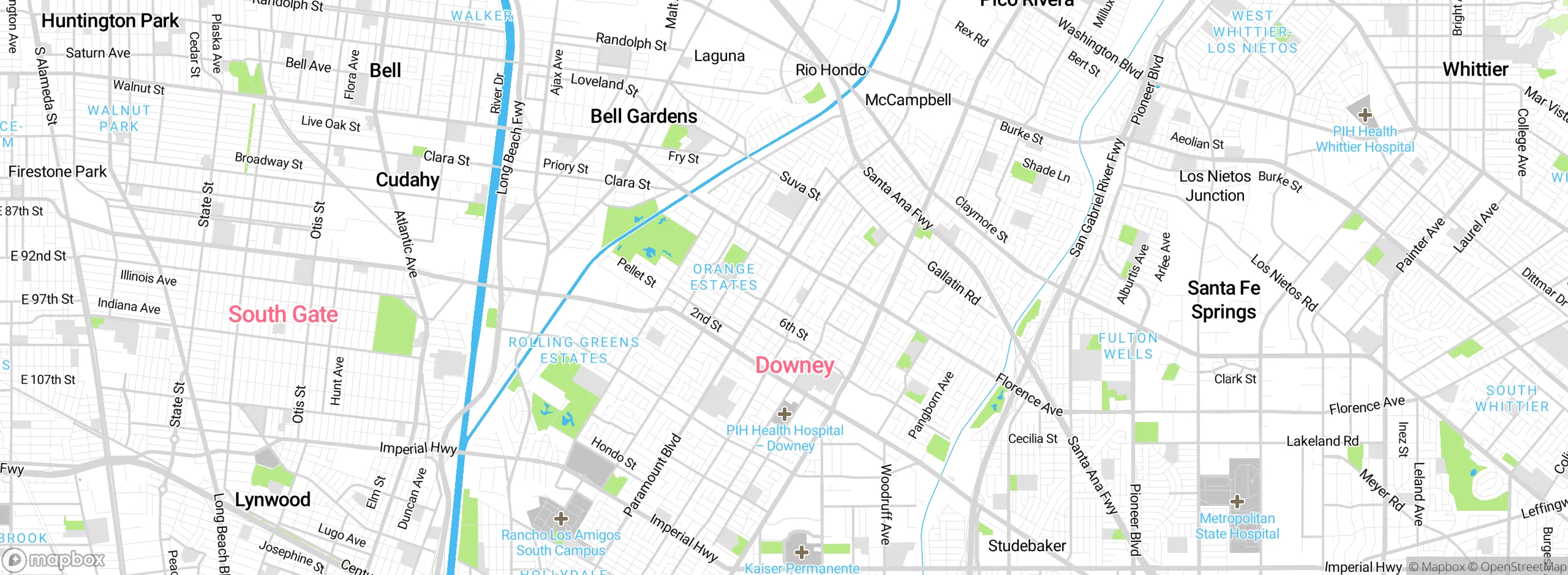 Map showing approximate location