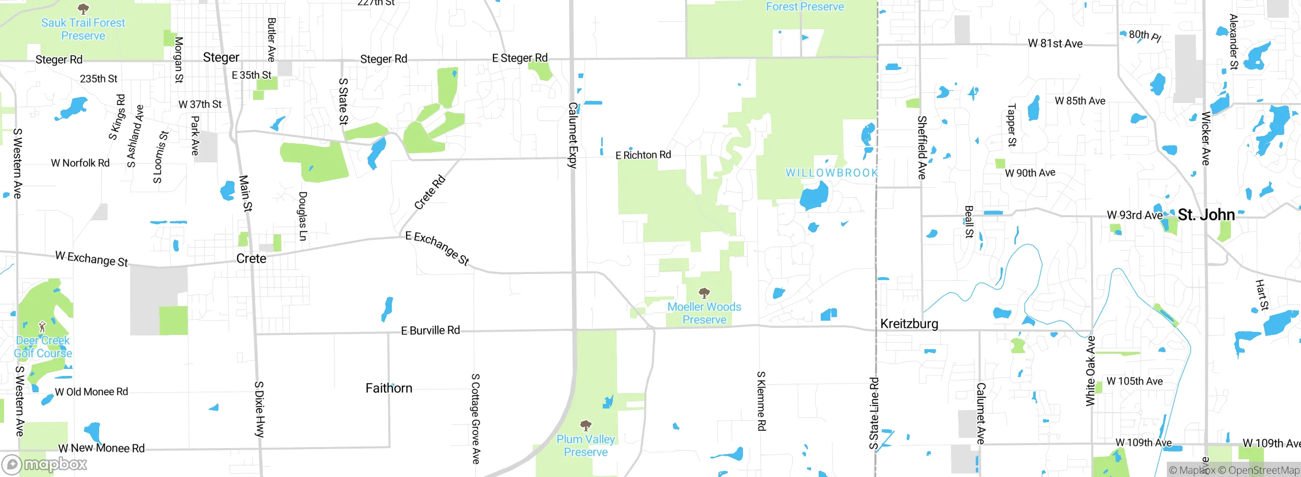 Map showing approximate location