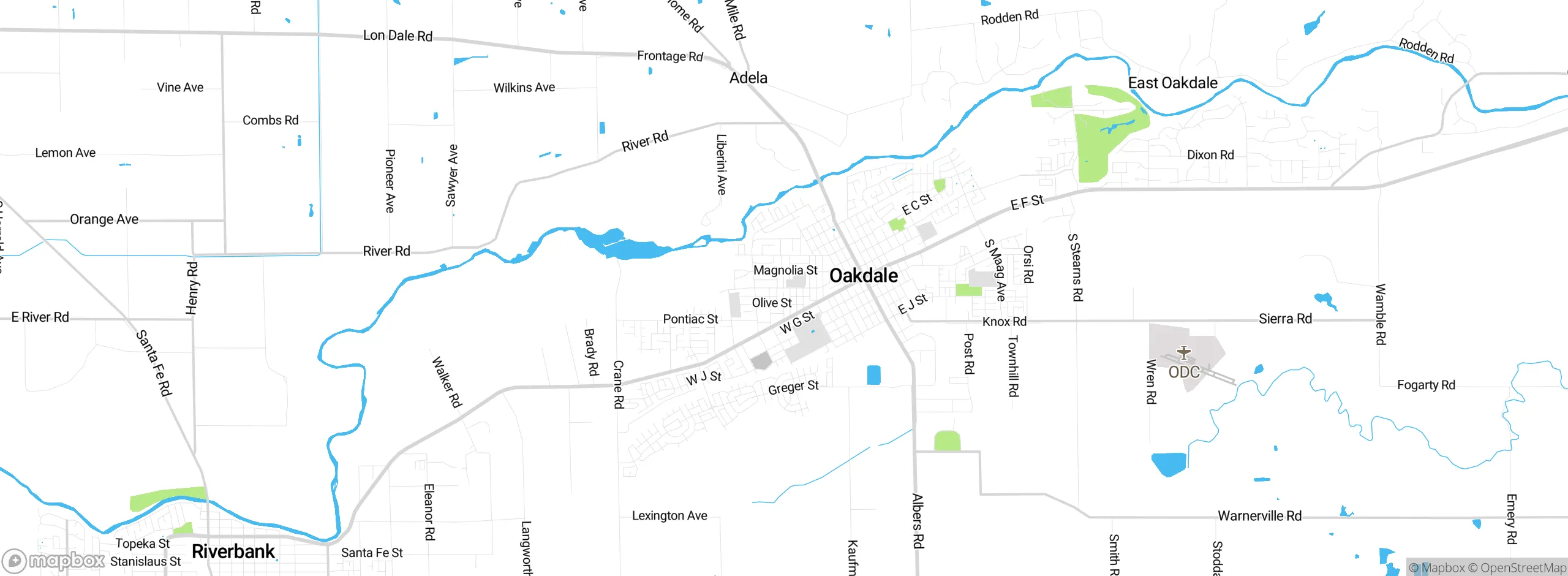 Map showing approximate location