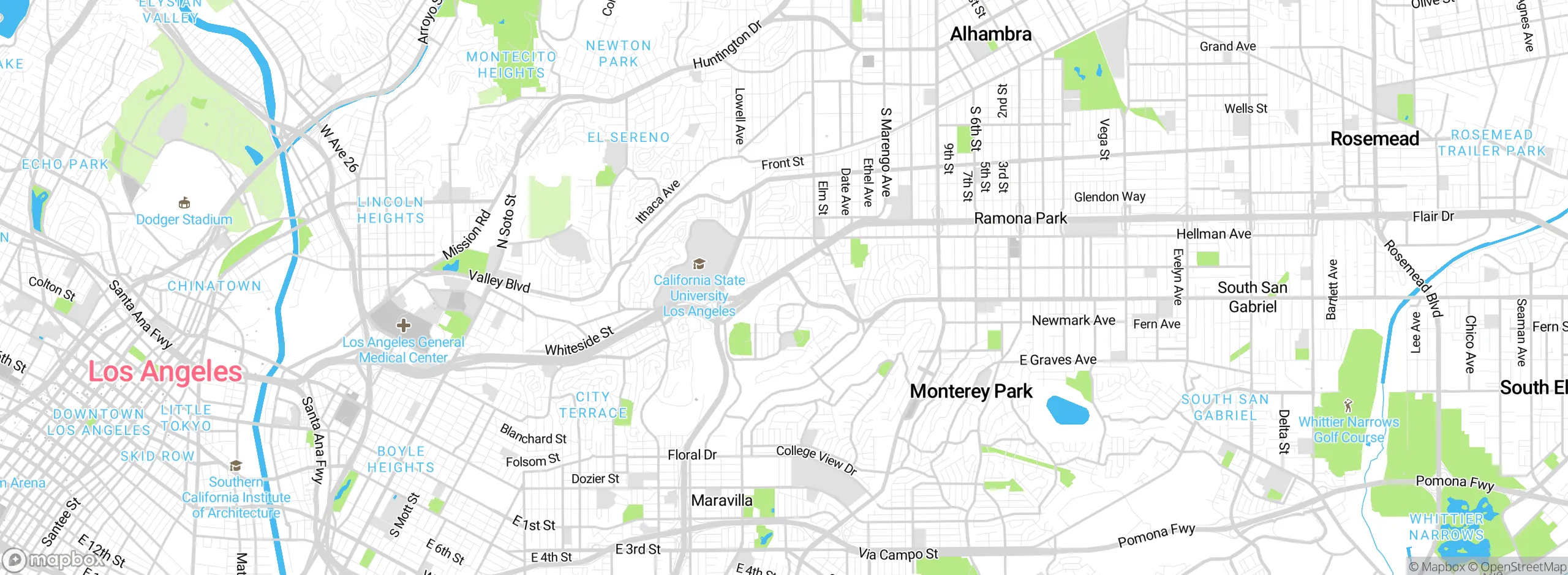 Map showing approximate location