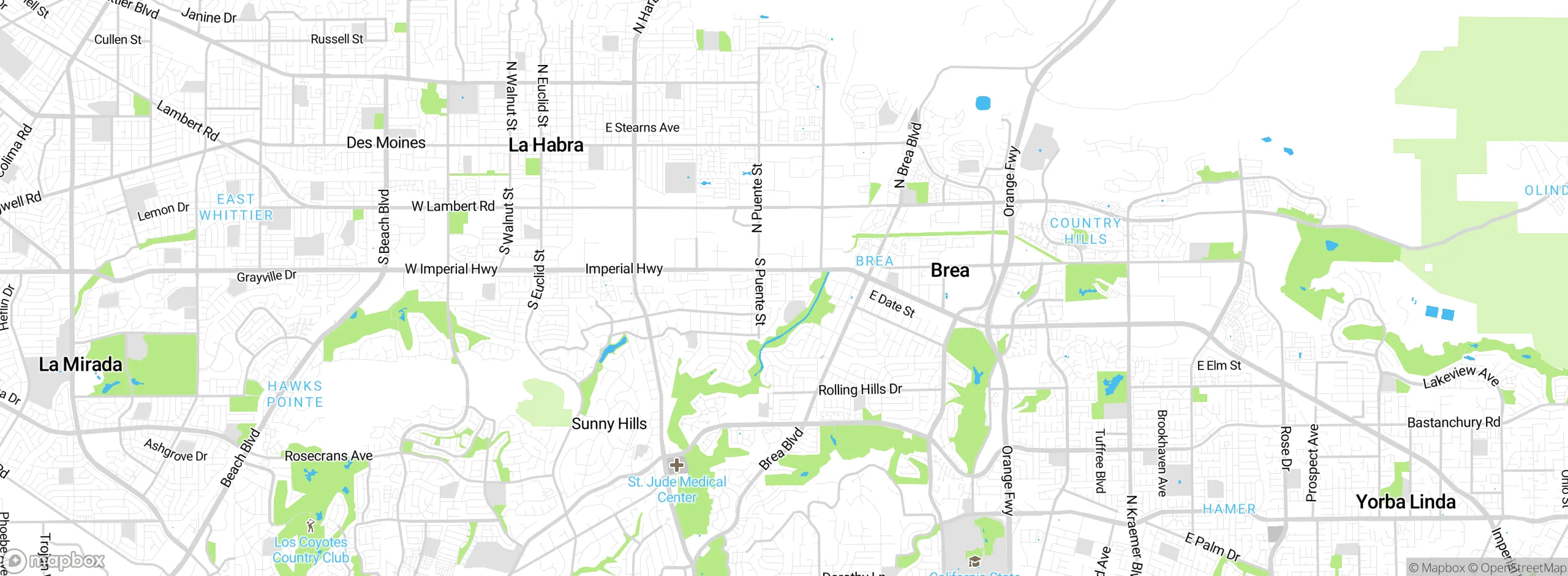 Map showing approximate location