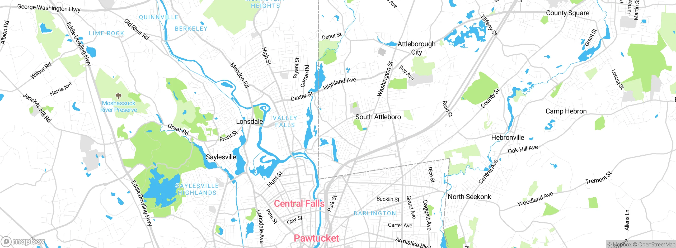 Map showing approximate location