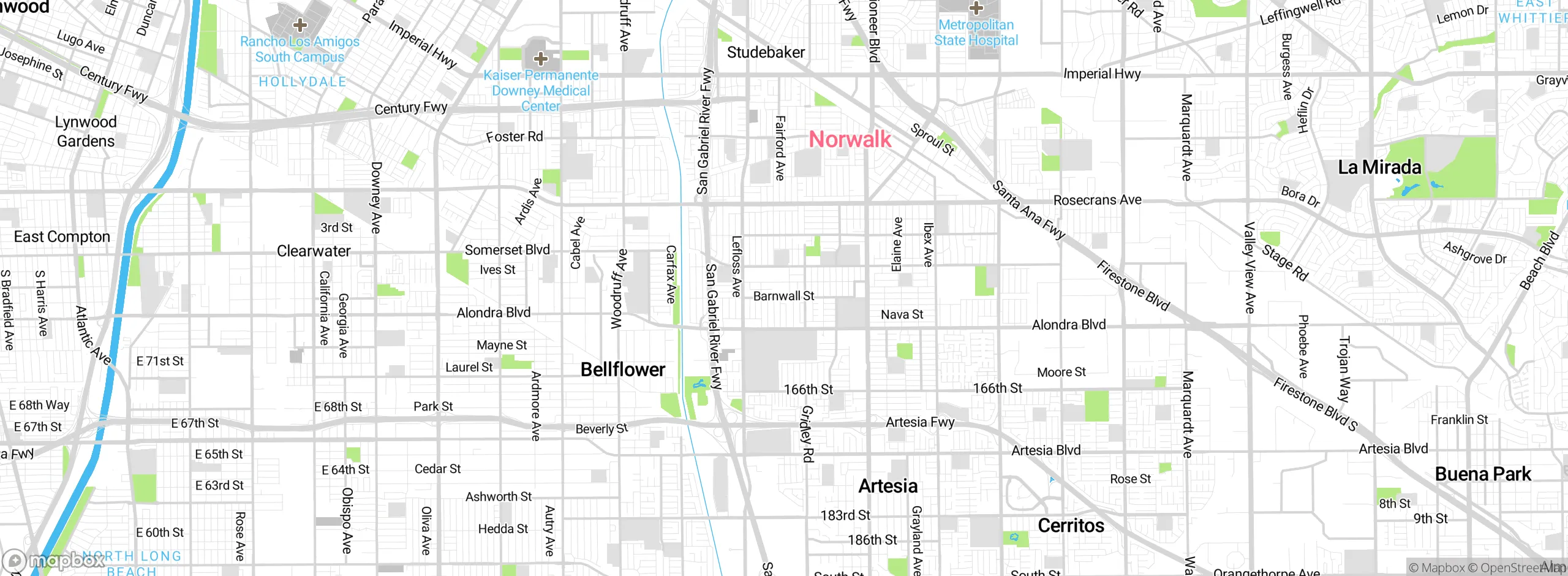 Map showing approximate location