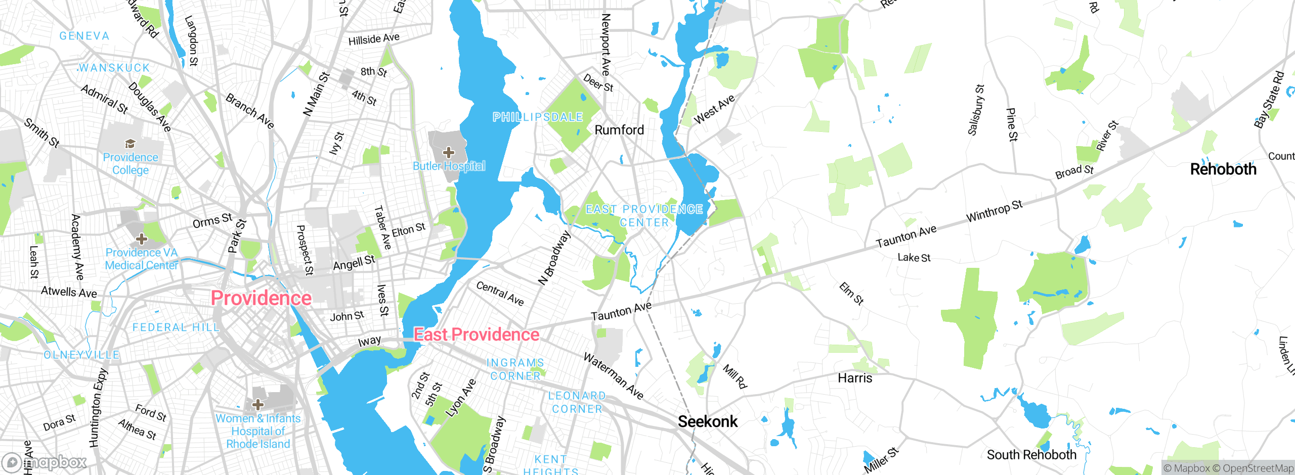 Map showing approximate location