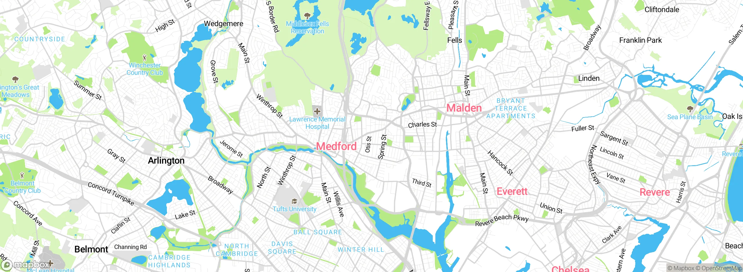 Map showing approximate location