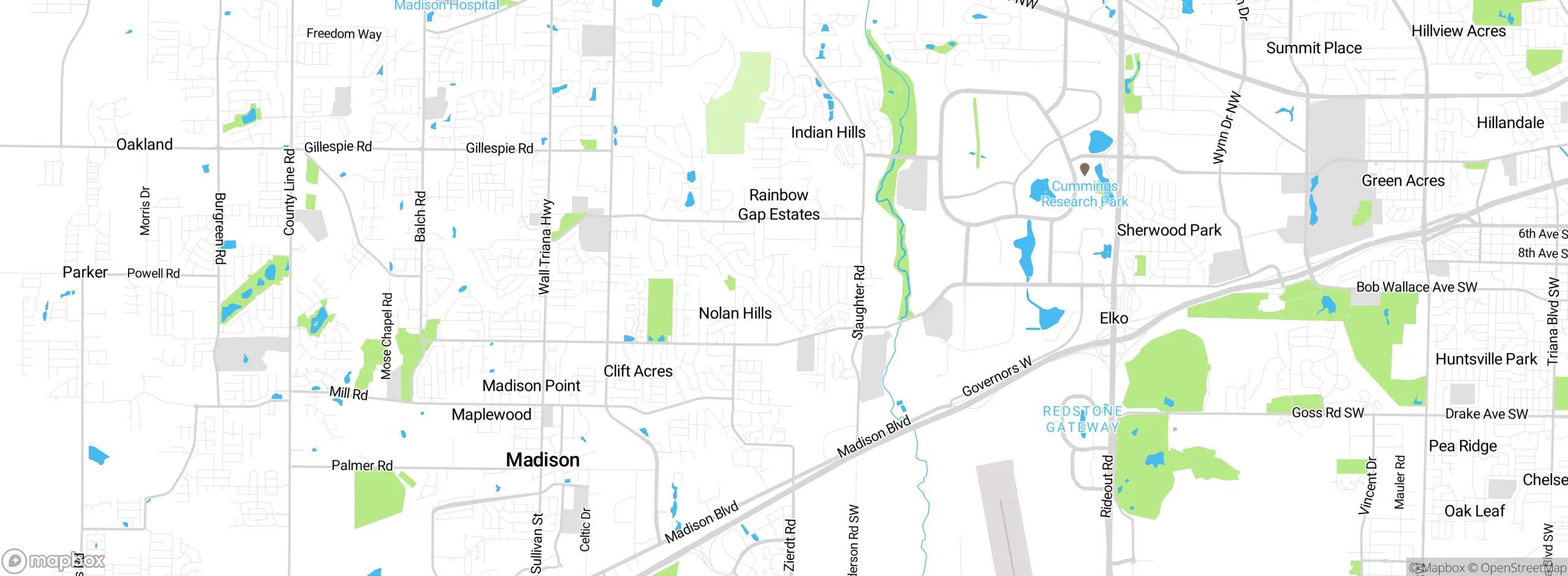 Map showing approximate location