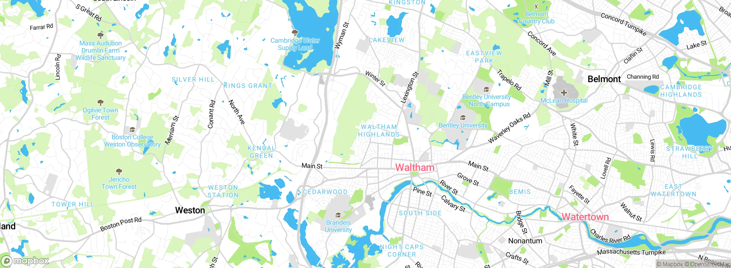 Map showing approximate location