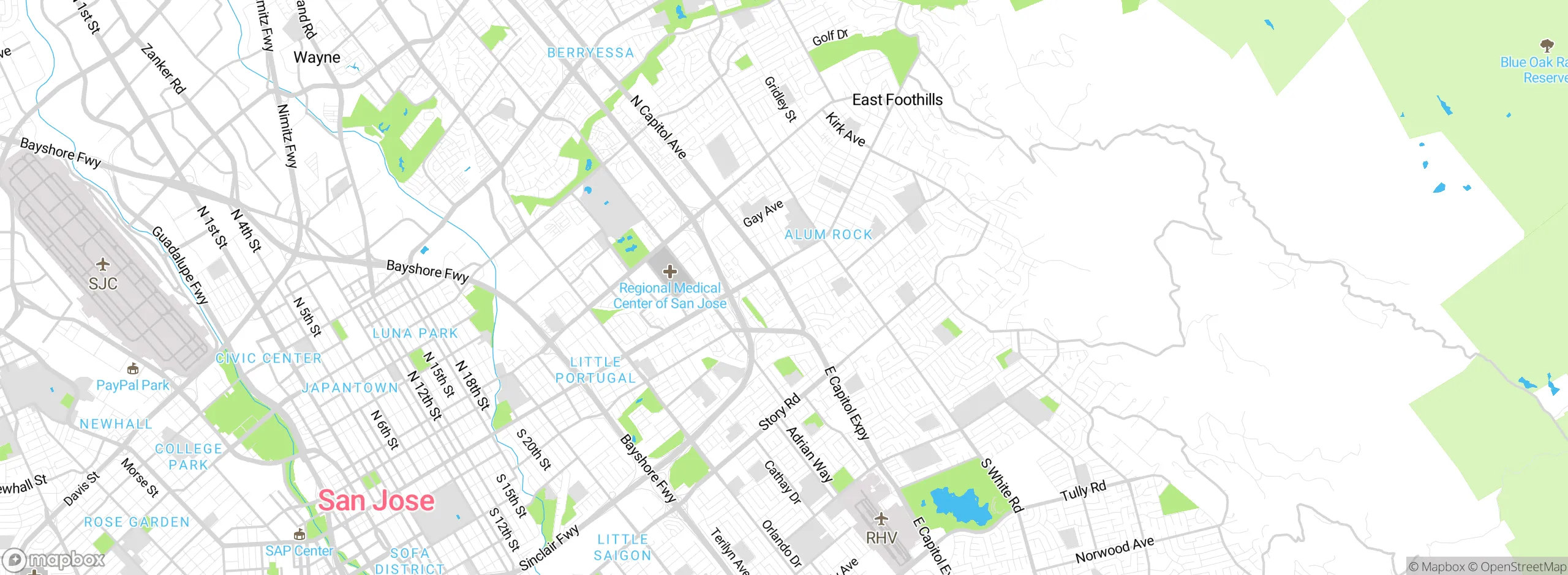 Map showing approximate location
