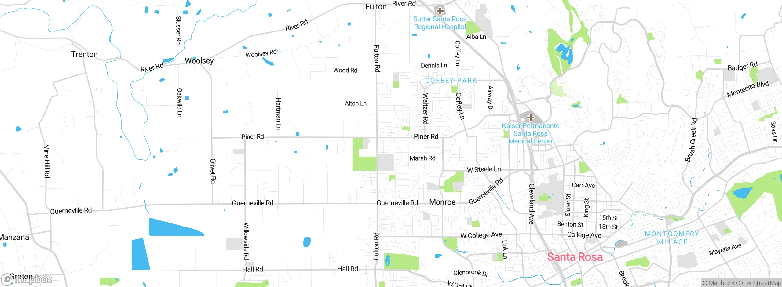 Map showing approximate location