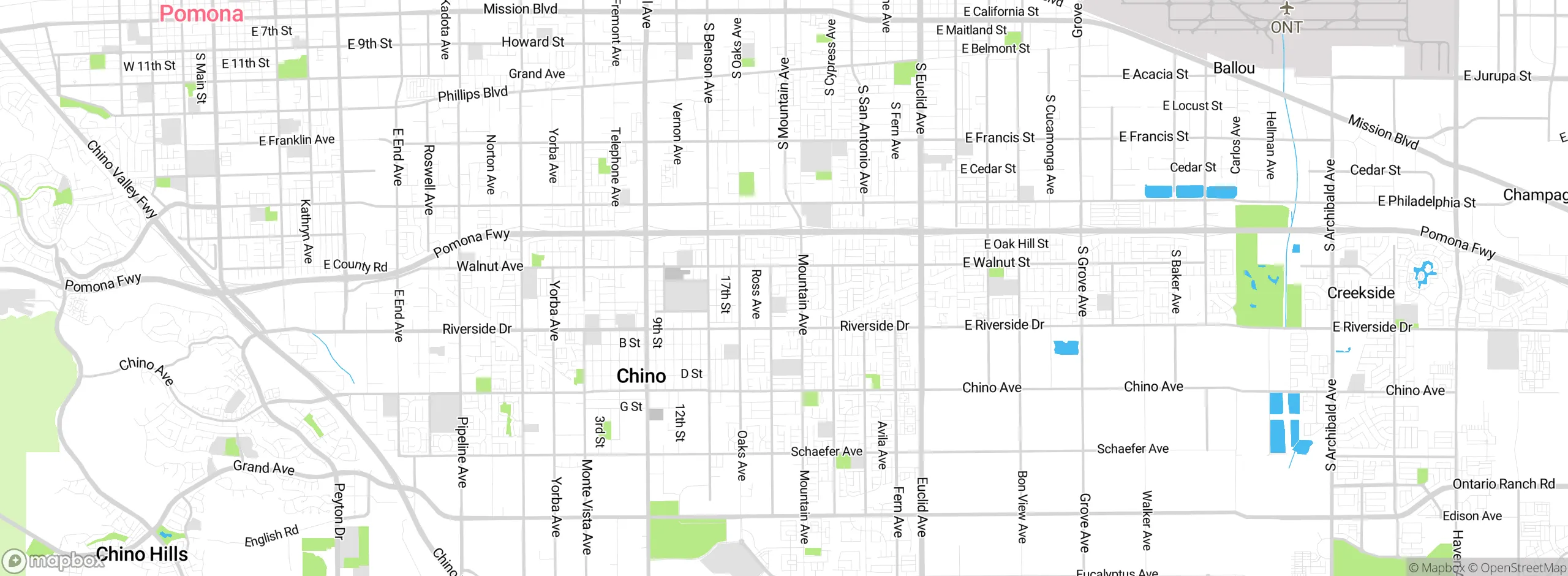 Map showing approximate location