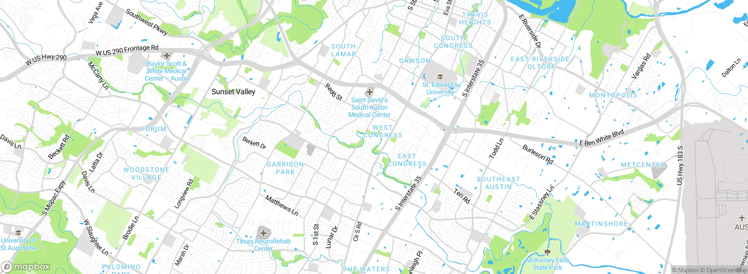 Map showing approximate location