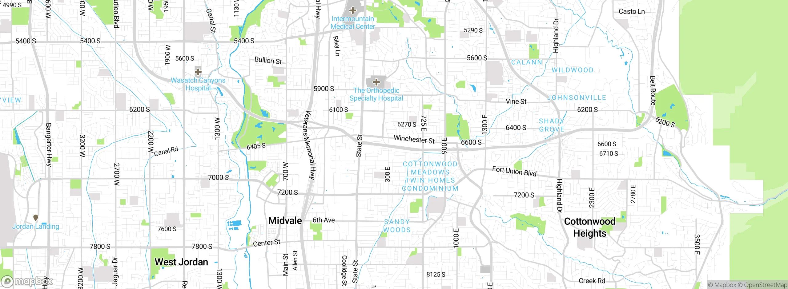 Map showing approximate location