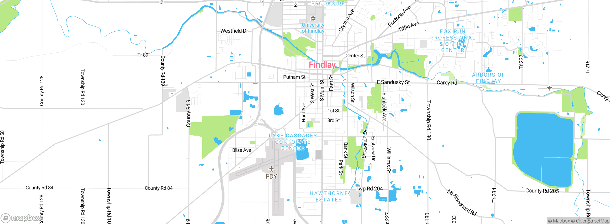 Map showing approximate location