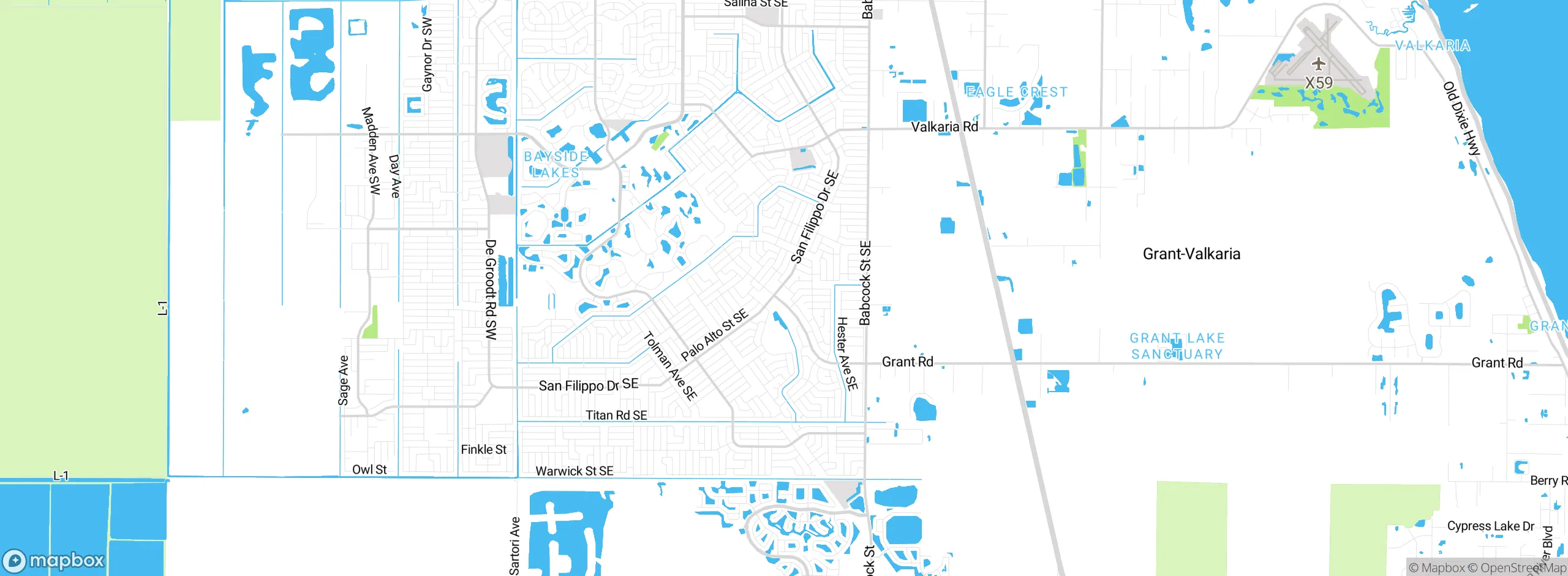 Map showing approximate location
