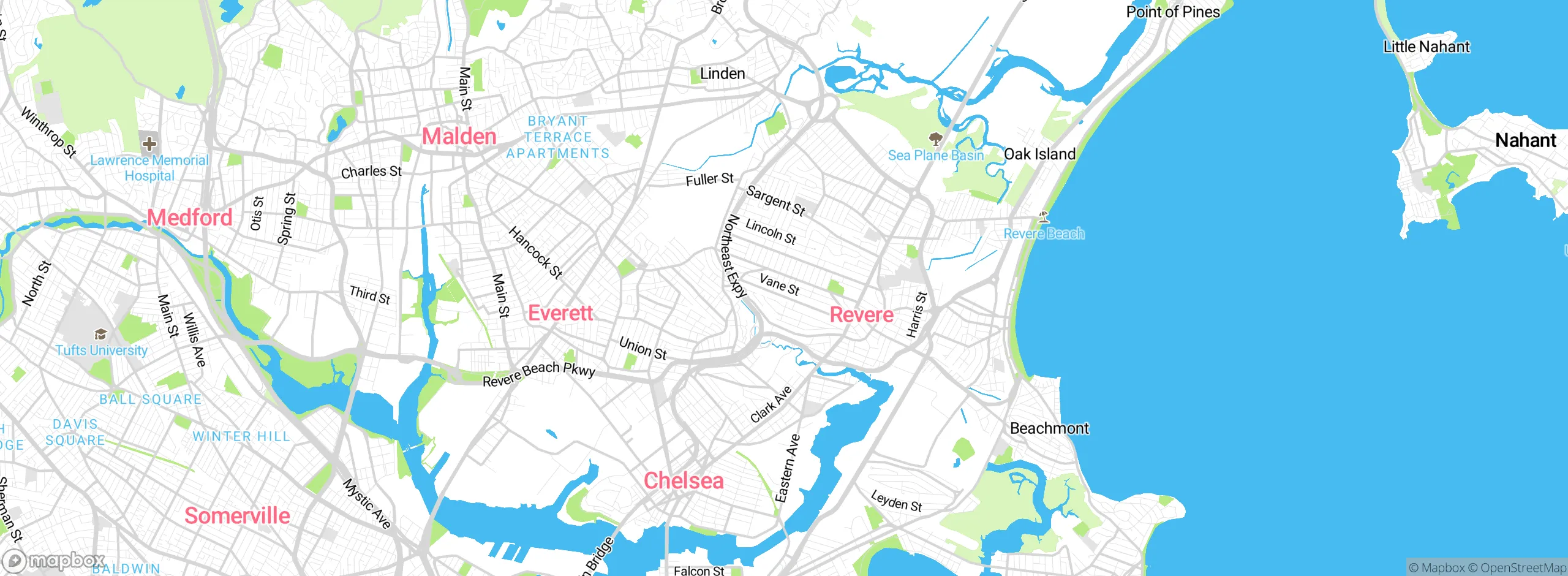 Map showing approximate location