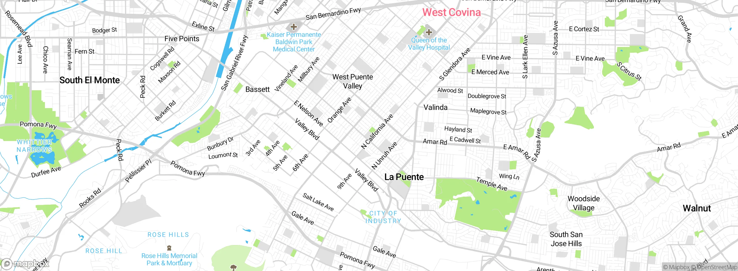 Map showing approximate location