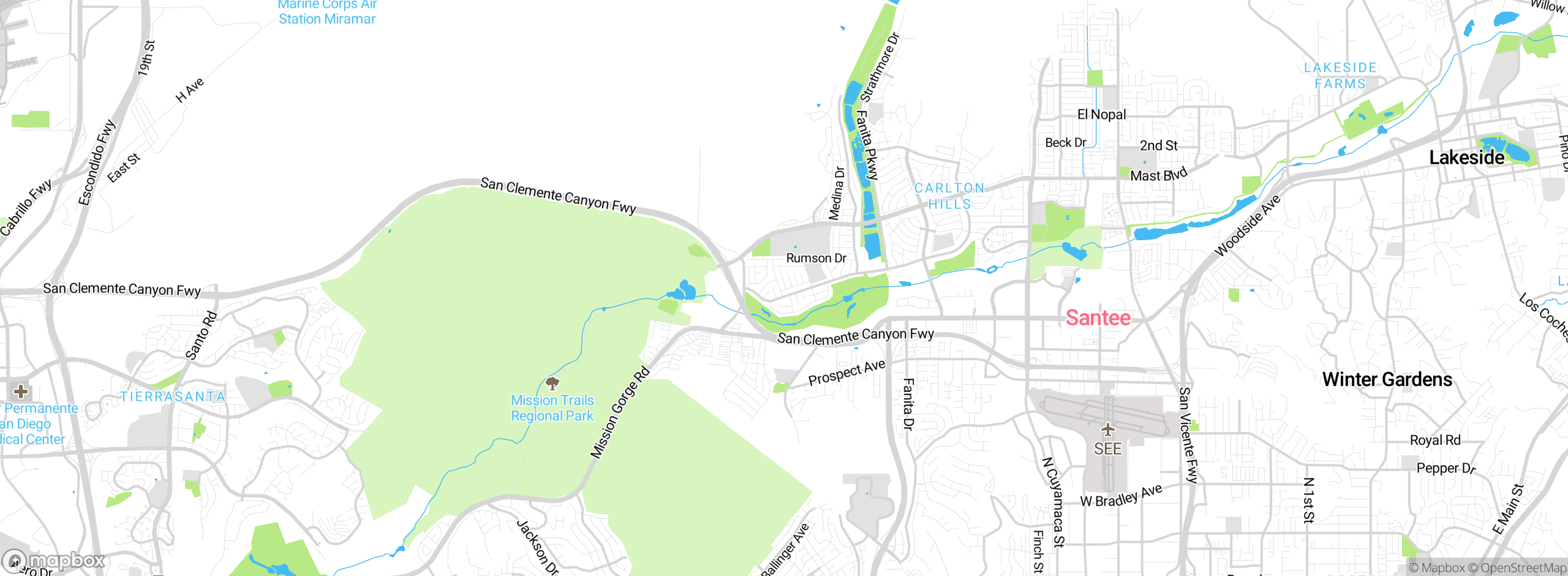 Map showing approximate location