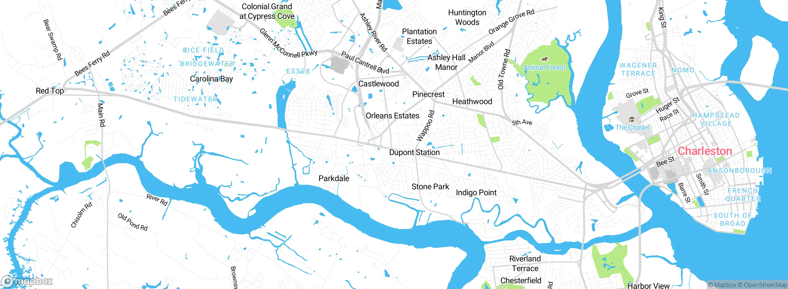 Map showing approximate location