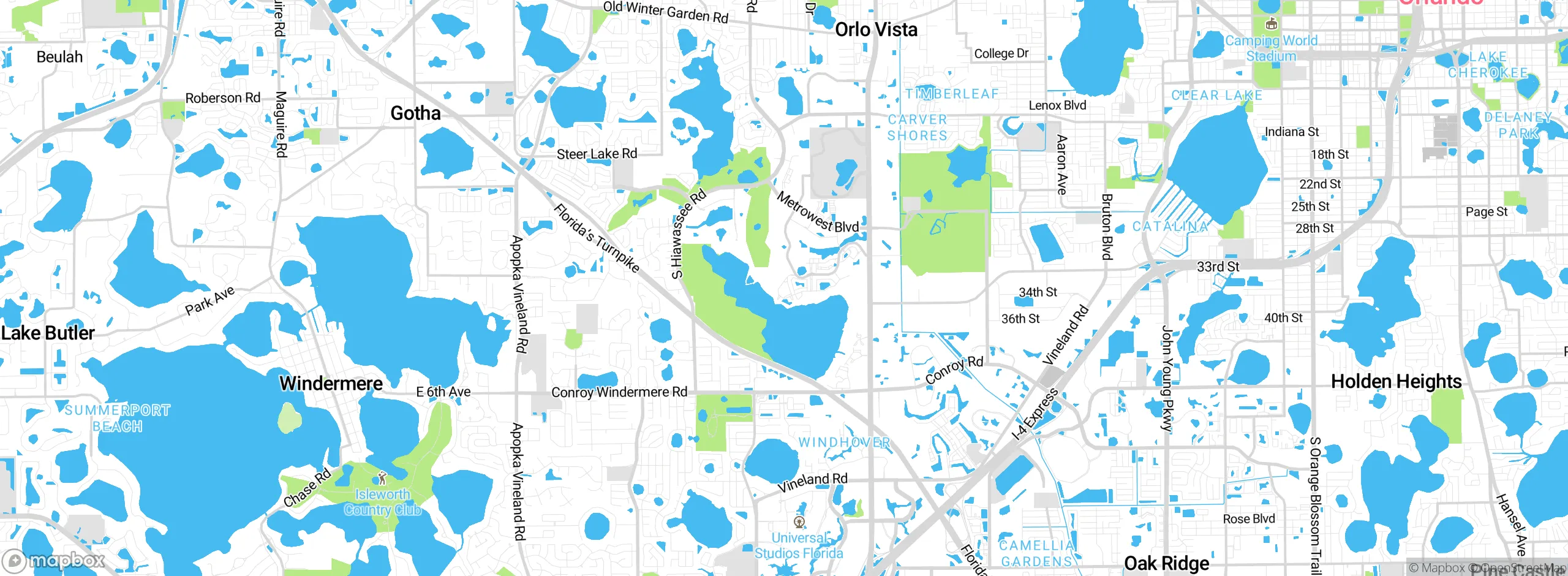 Map showing approximate location