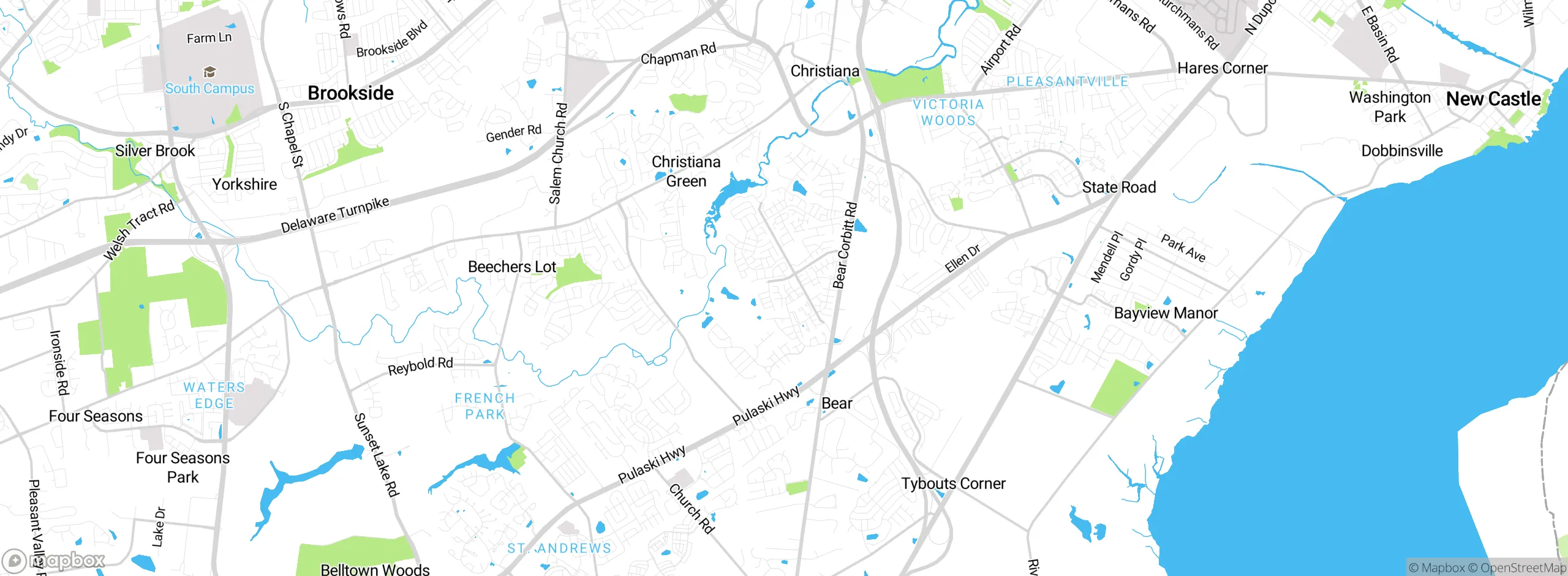 Map showing approximate location